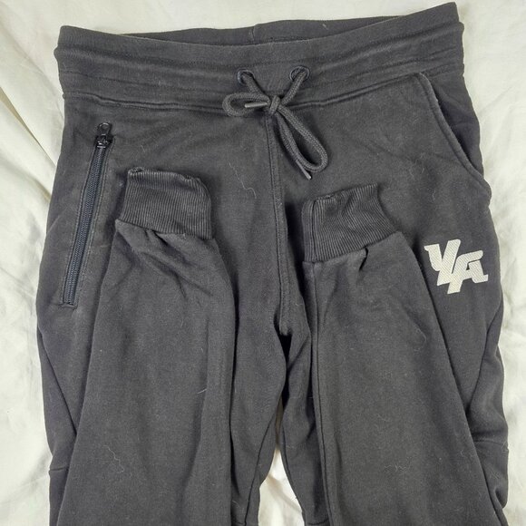 YoungLA Mens Medium Black Joggers Sweatpants Lightweight Comfortable Casual - Picture 4 of 11
